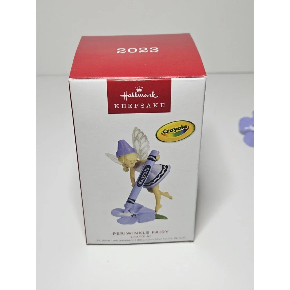Hallmark 2023 Crayola Periwinkle Fairy Ornament Christmas Color Series NIB